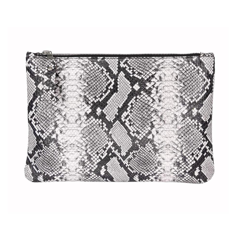 NEW STREETS AHEAD women leather clutch in python
